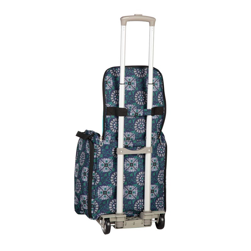 Handy Sandy Craft Bag Organizer â€“ 16"x9.5"x15" Portable Tote with Handles & Pockets â€“ Multi-Use Art, Sewing, and Scrapbooking Storage â€“ Optional Rolling Cart Compatible- Patent- Blue MD - Image 2